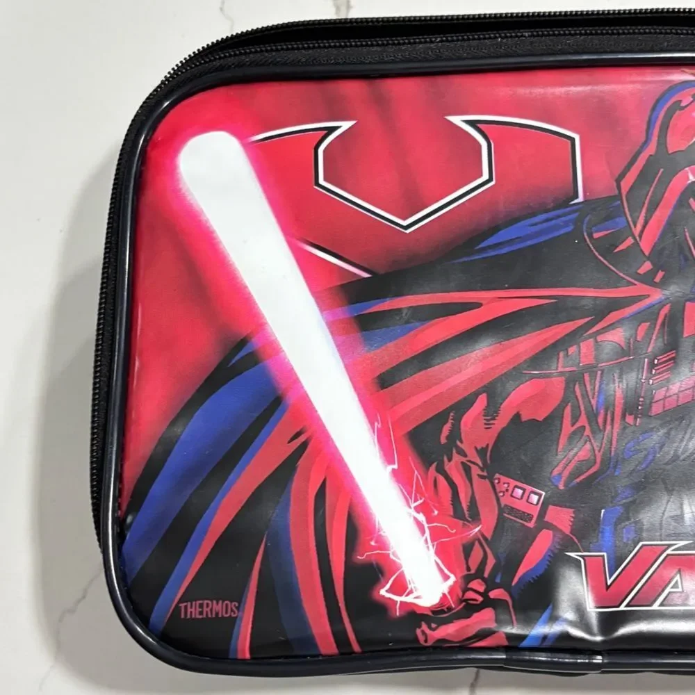 StarWars | 2005 Vintage Lunchbox Darth Vader Padded Red Black Star Wars Tote